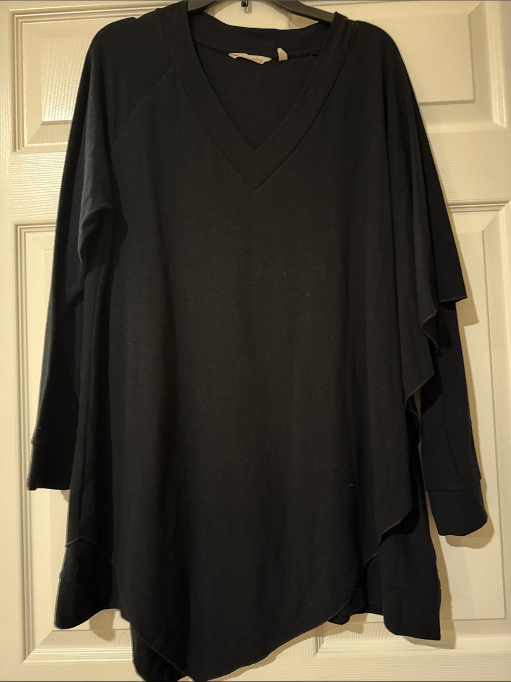 Soft Surroundings Black Tunic Top /Dress with Natural Label
